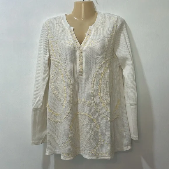 SOFT SURRENDING WOMENS PULLOVER SWEATER LONG SLEEVE CREAM SIZE SMALL - Picture 1 of 10